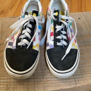 Vans colored checkered sneakers
